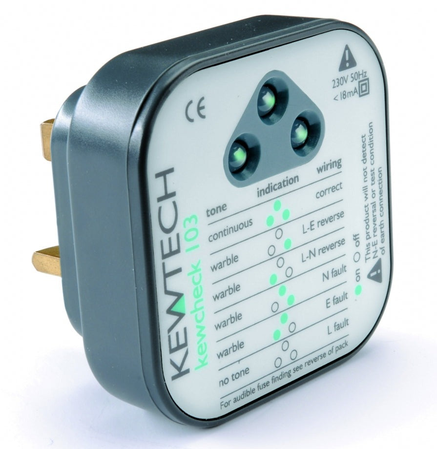 Kewtech Kewcheck 103 Socket Tester