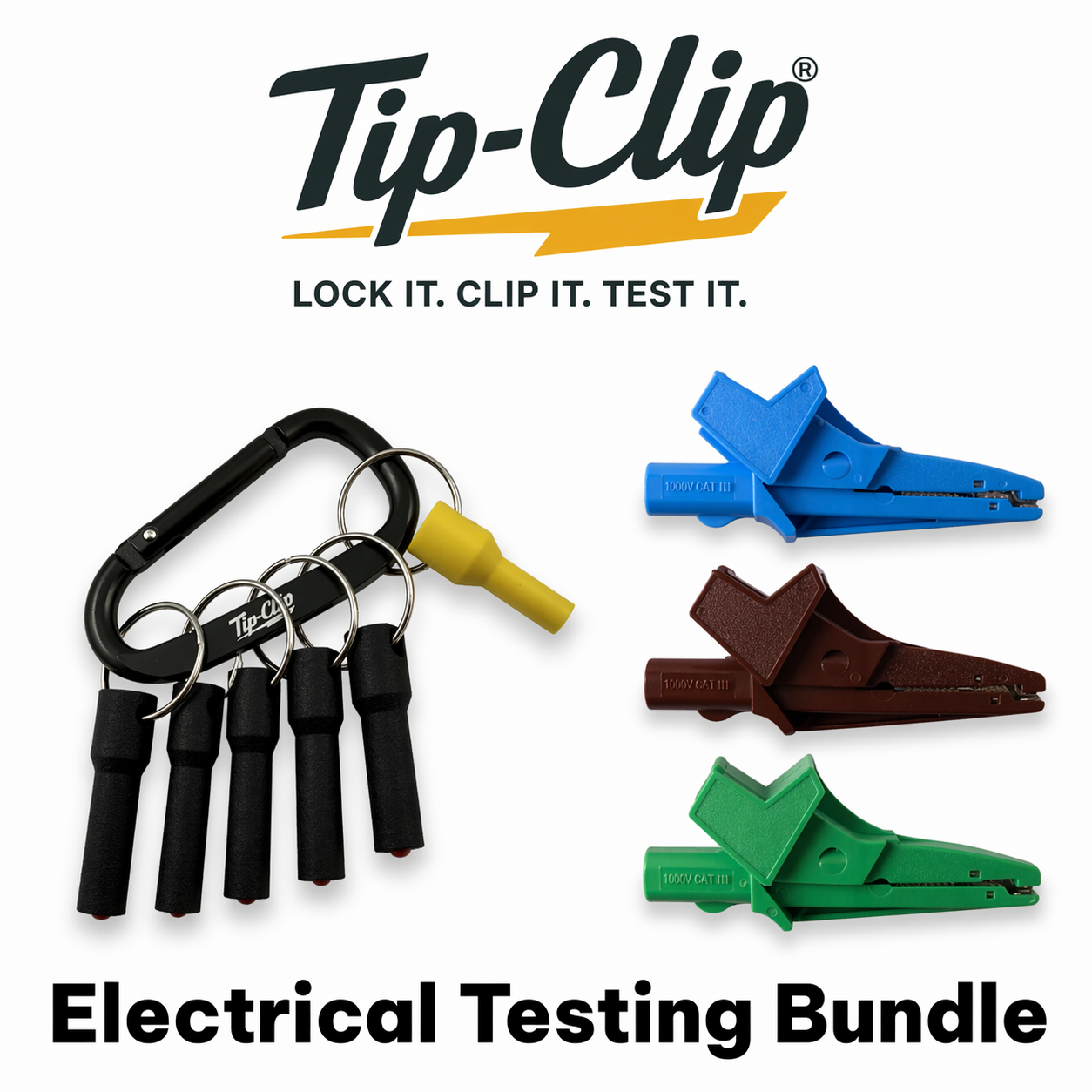 Metrel MLC3 Crocodile Clip Set + Tip-Clip (Bundle)
