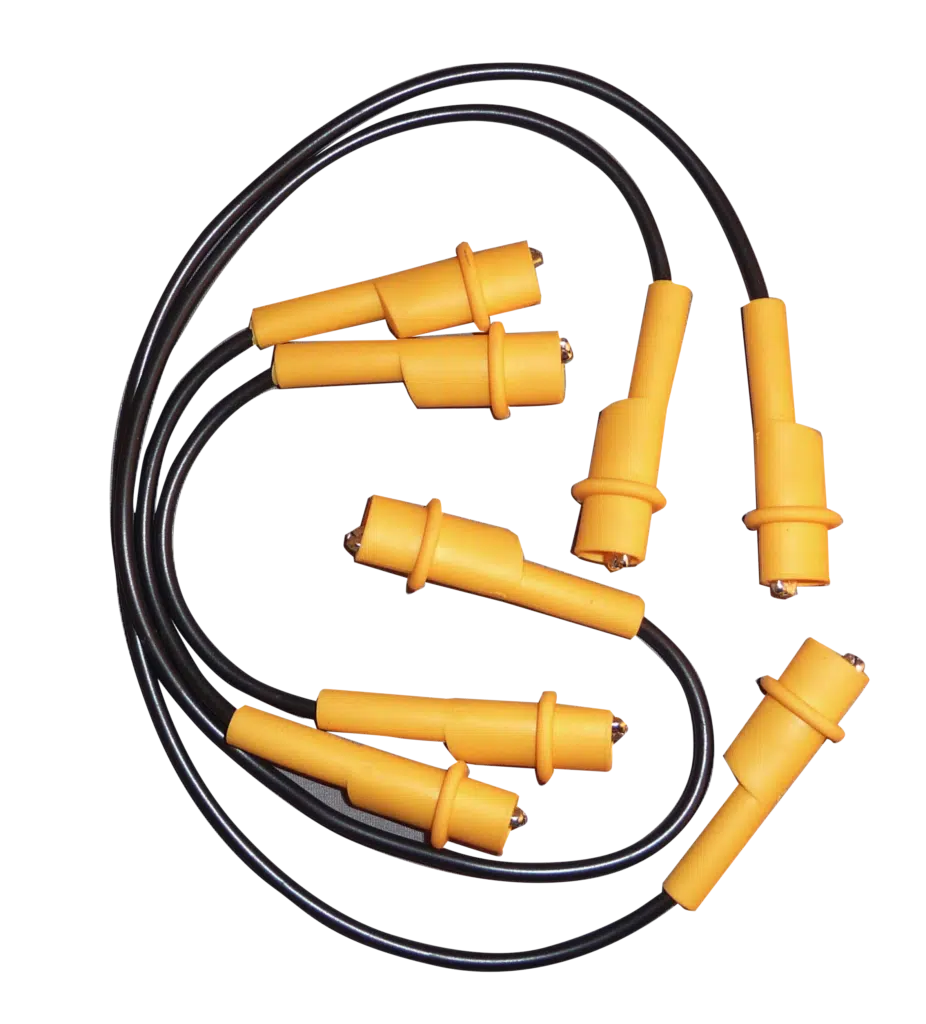 Kewtech JUMPLD1 link lead with 4mm connectors used with Tip-Clip probe holder for electrician