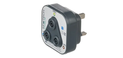Kewtech Kewcheck R2 socket testing adapter with 4mm test lead connections for fast and secure electrical testing