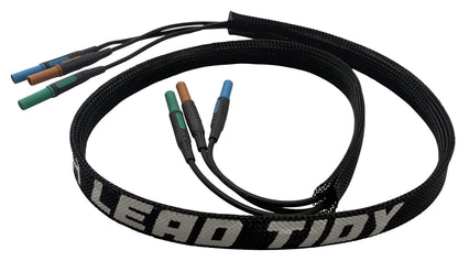 Kewtech Lead Tidy 1m flexible test lead holder with 3-wire test leads