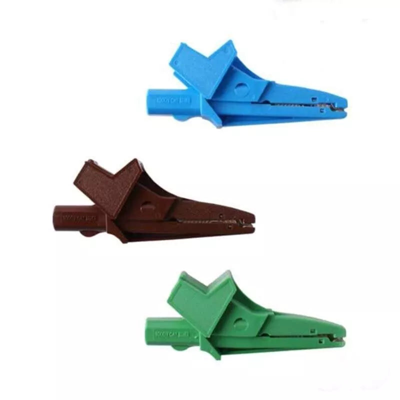 Metrel crocodile clips for electrical test leads used with MFT testers