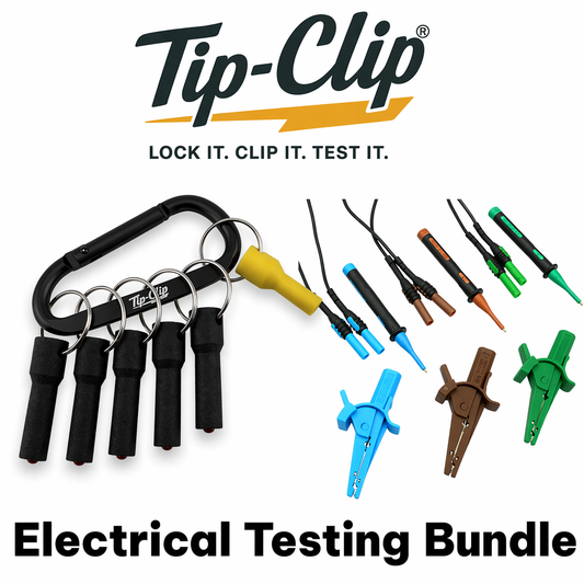 Kewtech ACC065 3-Wire Test Leads + Tip-Clip (Bundle)