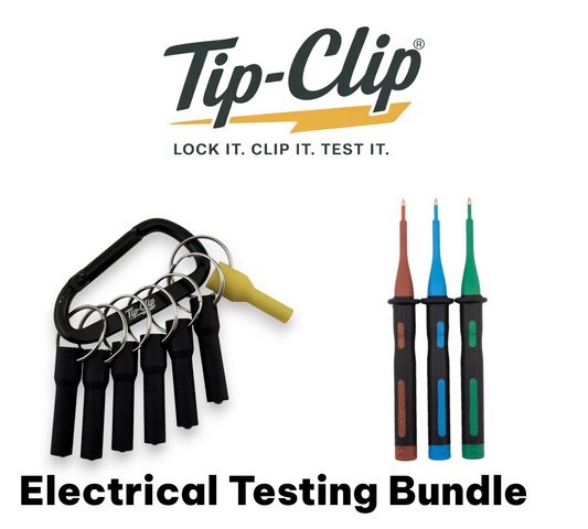 Tip-Clip probe holder with Kewtech ACCSTP test probe tips electrical testing bundle