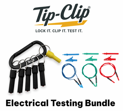 Martindale TL36 Unfused 4mm Test Leads + Tip-Clip Bundle